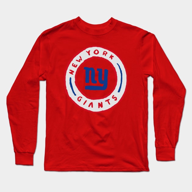 New York Giaaaants 02 Long Sleeve T-Shirt by Very Simple Graph